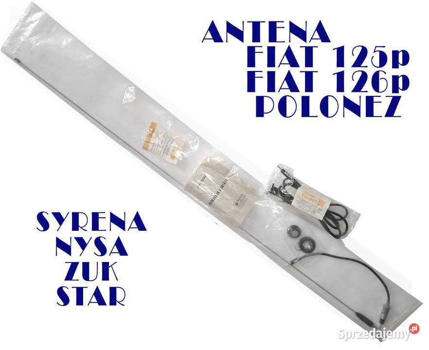 ANTENA 125p 126p Syrena Polonez FIAT FSO CHROM