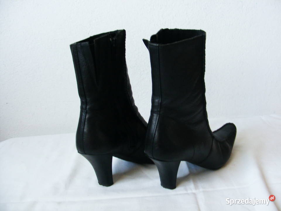 Kozaczki krótkie skórzane R 37 skóra Oborniki Śląskie