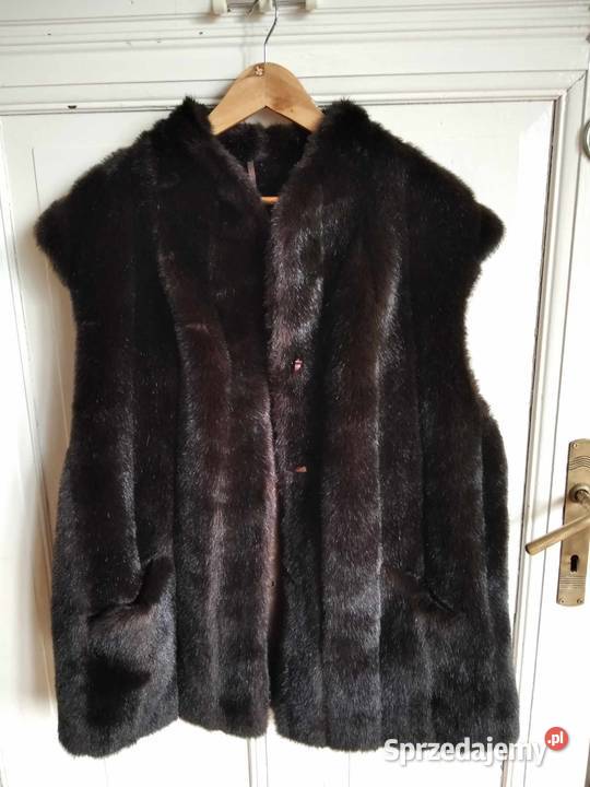 Futerko kamizelka futrzana narzutka XXL pomorskie sprzedam