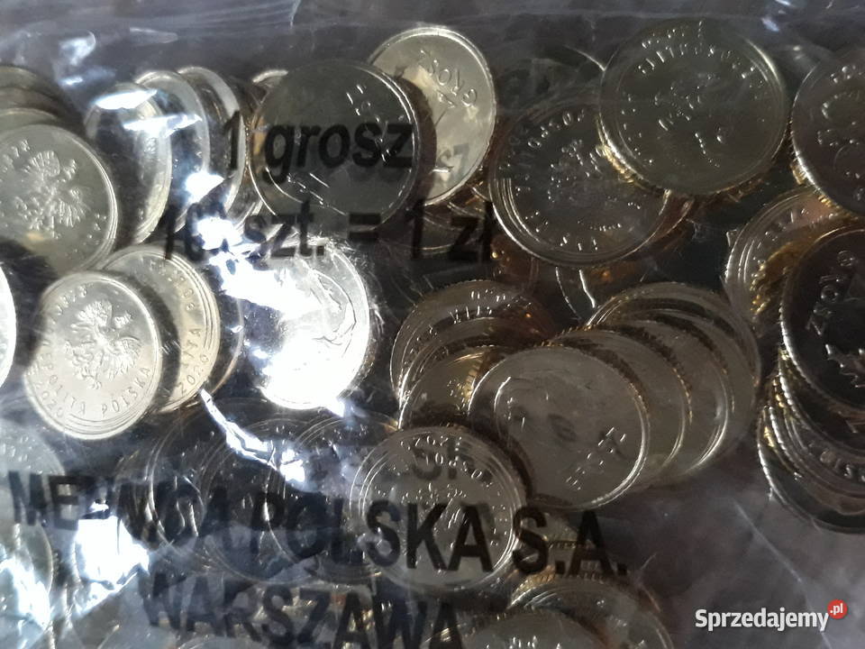 1 Grosz x 100 2020 rmenniczy woreczek wielkopolskie Konin sprzedam