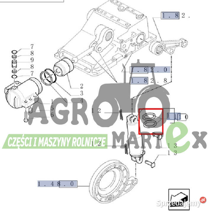 9966093 ZESTAW USZCZELEK fi75 CNH