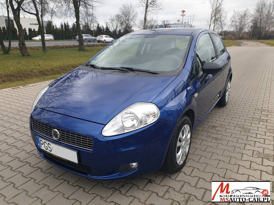 Fiat Grande Punto 14 Benzyna 2007r I właściciel niebieski wielkopolskie Poznań