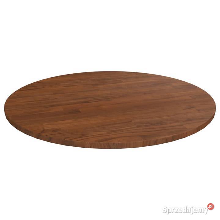 vidaXL Okrągły blat do stolika ciemnobrązowy Warszawa
