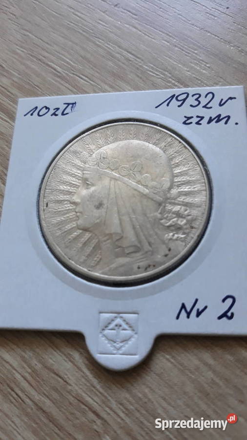 10 Głowa kobiety 1932 zzmoryginał2 Numizmatyka Konin