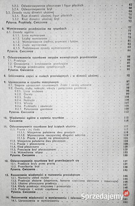 Rysunek techniczny Tadeusz Buksiński Antoni