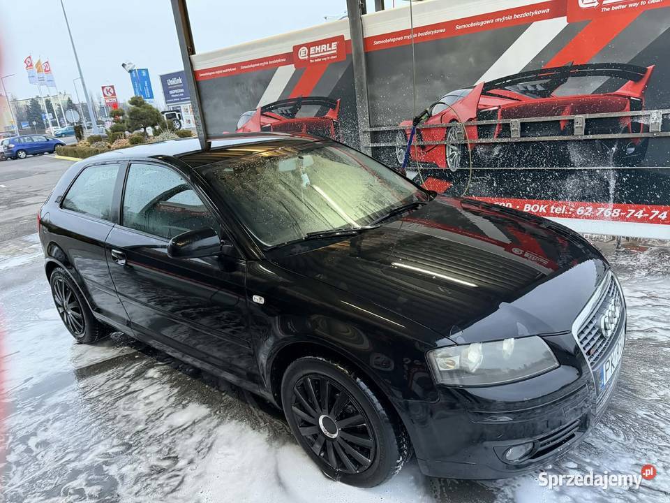 Audi A3 8P 2005 20 TDI 140 manual czarny 230000km Kalisz sprzedam