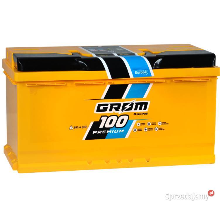 Akumulator 100Ah 850A EN Grom Racing Prawy Plus Starogard Gdański