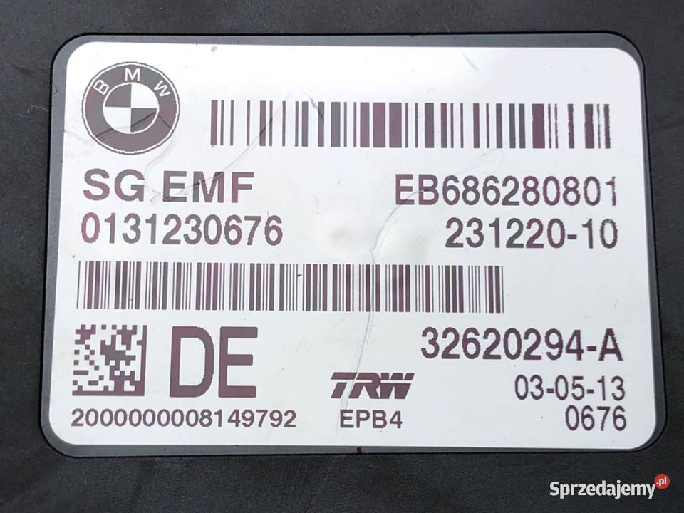 MODUŁ HAMULCA RĘCZNEGO BMW F10 231220 0916 osobowe podkarpackie