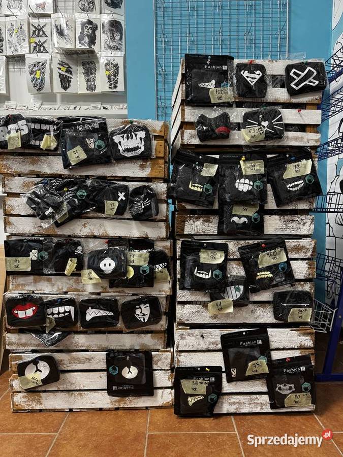 2500 sztuk Masek materiałowych z nadrukiem duża Tarnów