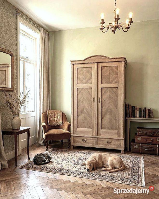 Dębowa szafa ludwikowska ponad 100letni antyk 2