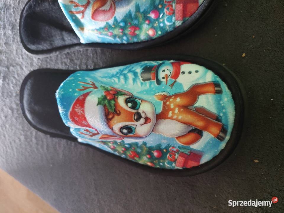 Ciapcie domowe z motywem świątecznym Rozmiar 40 Domowe łódzkie Piotrków Trybunalski