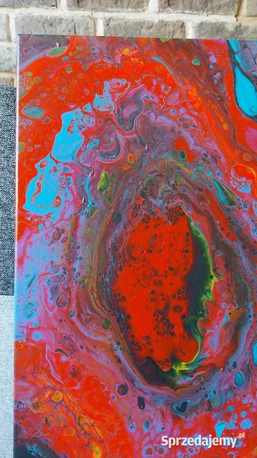 Abstrakcyjny obraz do salonu własnoręcznie