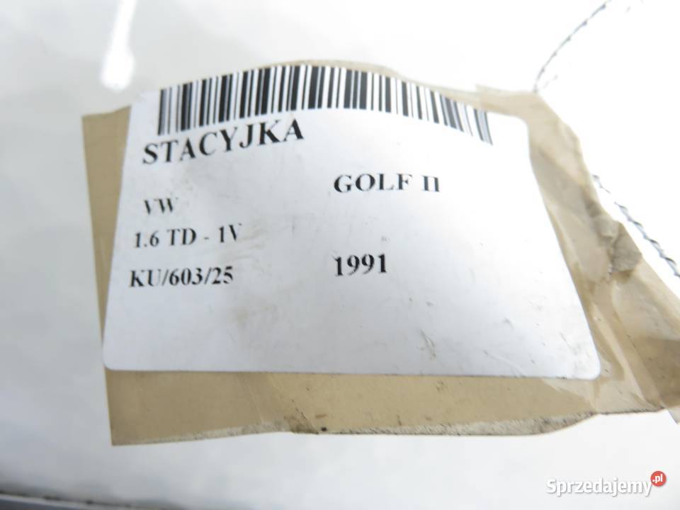STACYJKA VW GOLF II 357905851 sprzedam