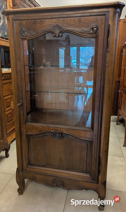 Piękna serwantkawitryna ludwikowska ciemny Kredensy i witryny Dąbrowa Górnicza