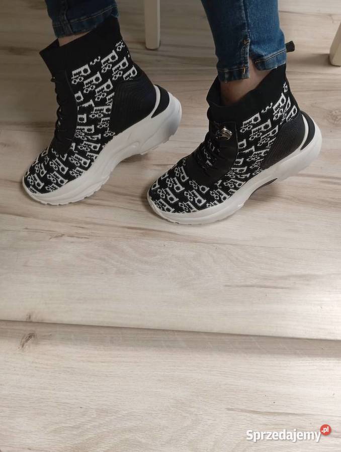 Buty sneakersy damskie skarpetkowe 3641 łódzkie Łódź