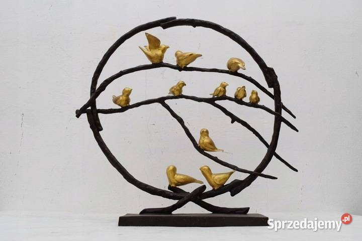 Ptaki Na Gałęzi Ptaszki Wróble Figura Rzeźba z Kraków sprzedam