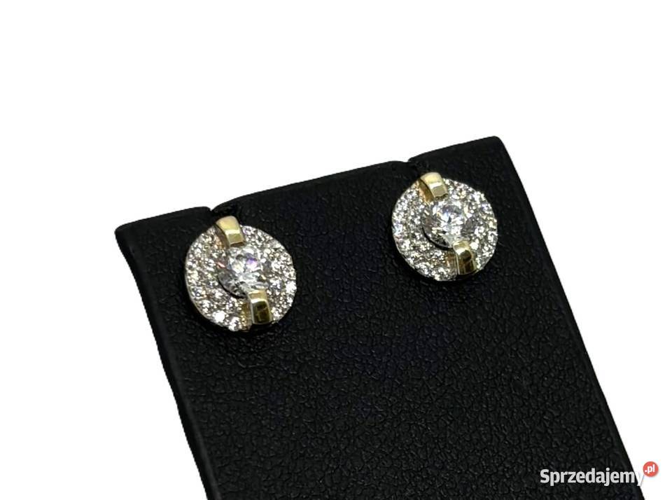 Nowe Złote Kolczyki pr 585 175g złoto Kolczyki Elbląg