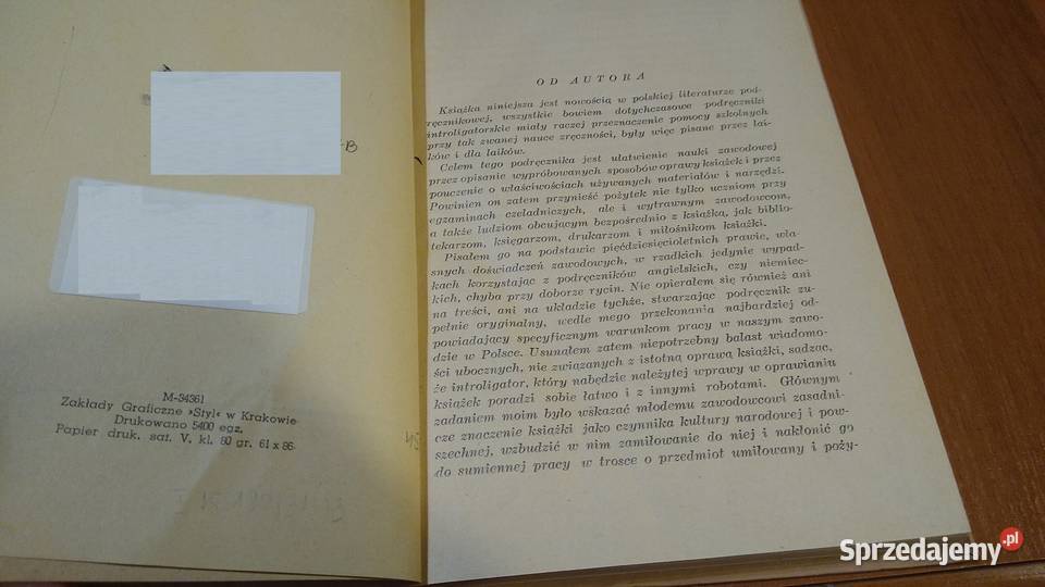 Introligatorstwo z krótkim zarysem historii twarda sprzedam