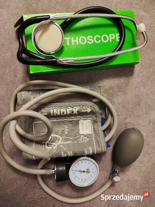Ciśnieniomierz naramienny zegarowy+ stetoskop