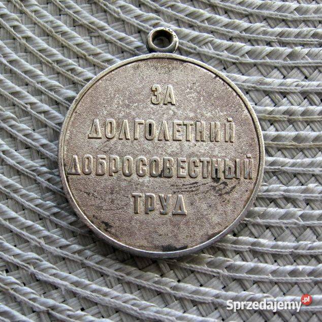 Medal CCCP Weteran Pracy Srebrzony tombak wielkopolskie
