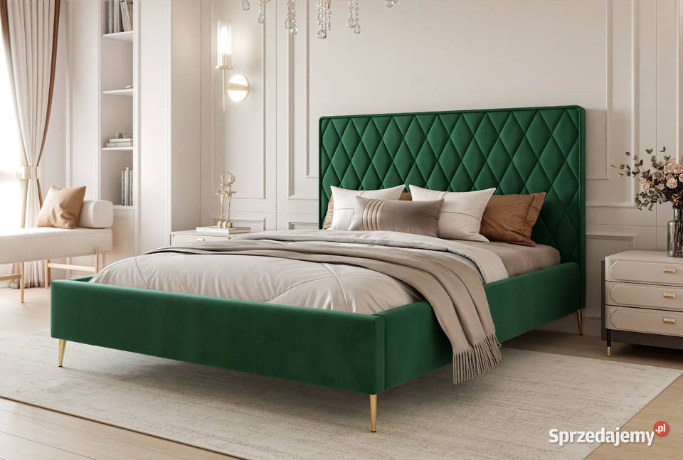 Łóżko tapicerowane z pojemnikiem Caro 3 różne