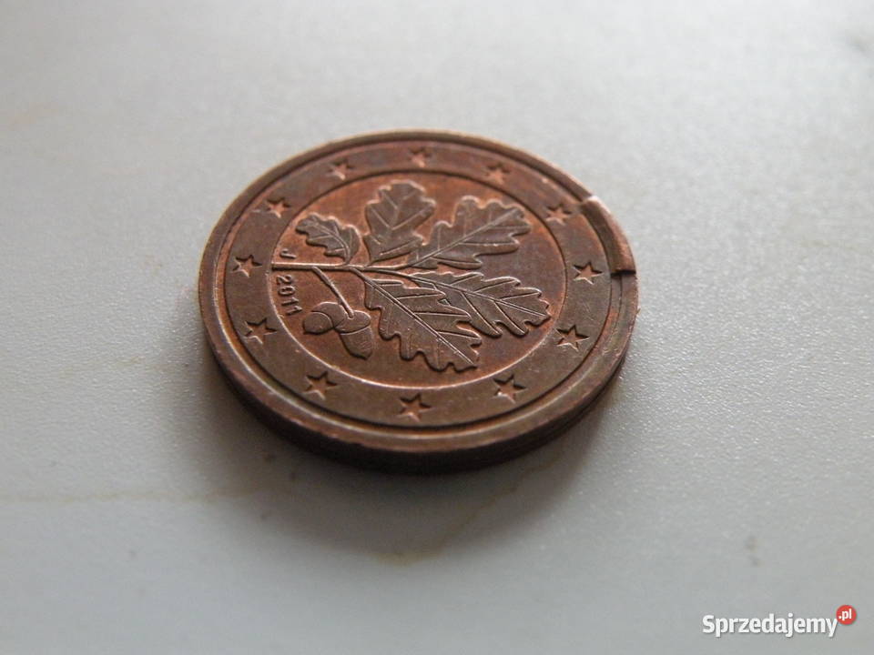 Destrukt 2 eurocenty 2011r UNIKAT Andrychów