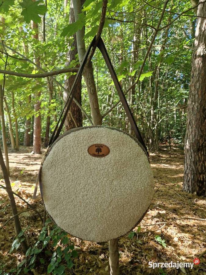 Okrągła torba handmade brązowy/beżowy Wrocław