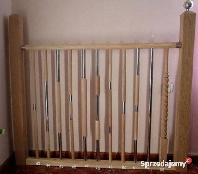 Tralki drewniane toczone DREWNO CHROM METAL