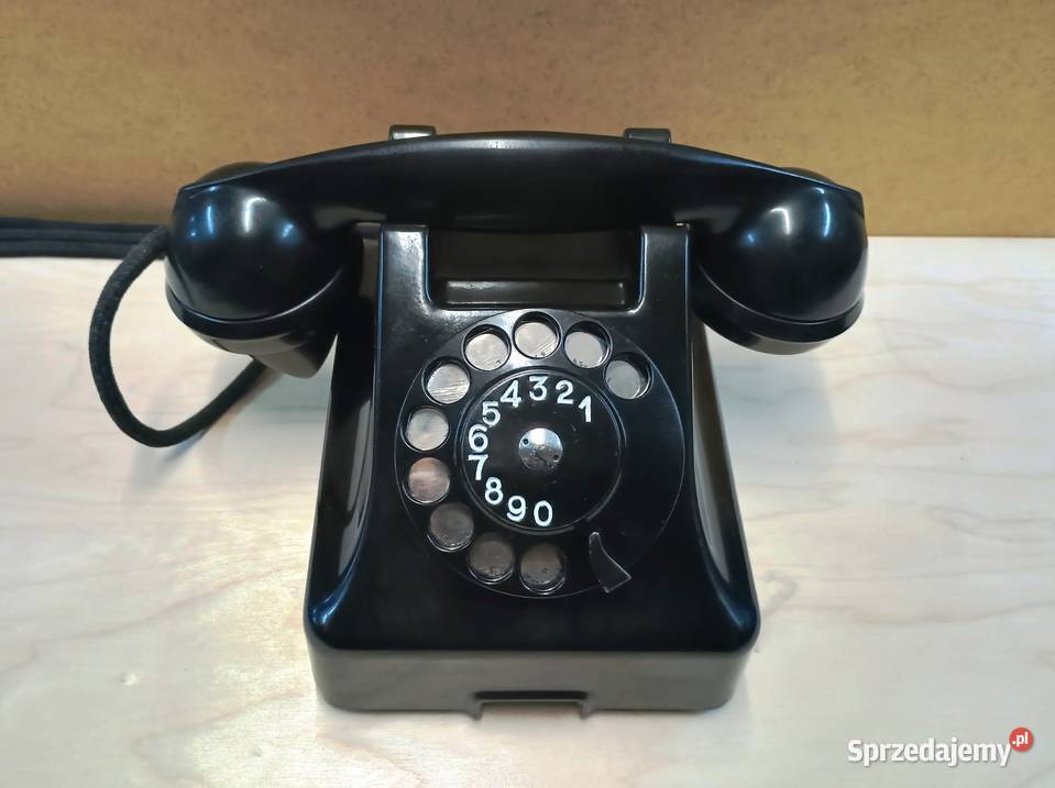 PRL Telefon T4 bakelit 1957r Piękny ekspozycyjny śląskie Częstochowa