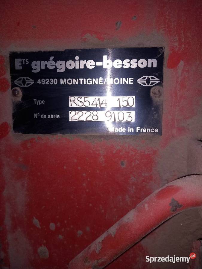 Pług gregoire besson 4 lubelskie Lubiczyn