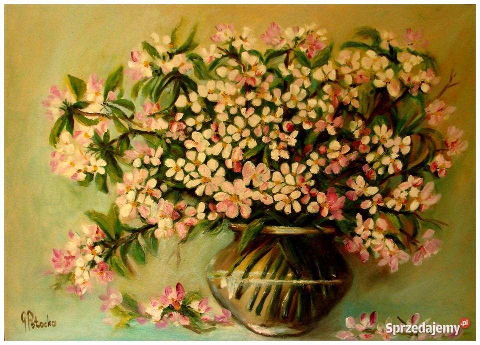 Bratki obraz olejny 3025 dostępny Błonie