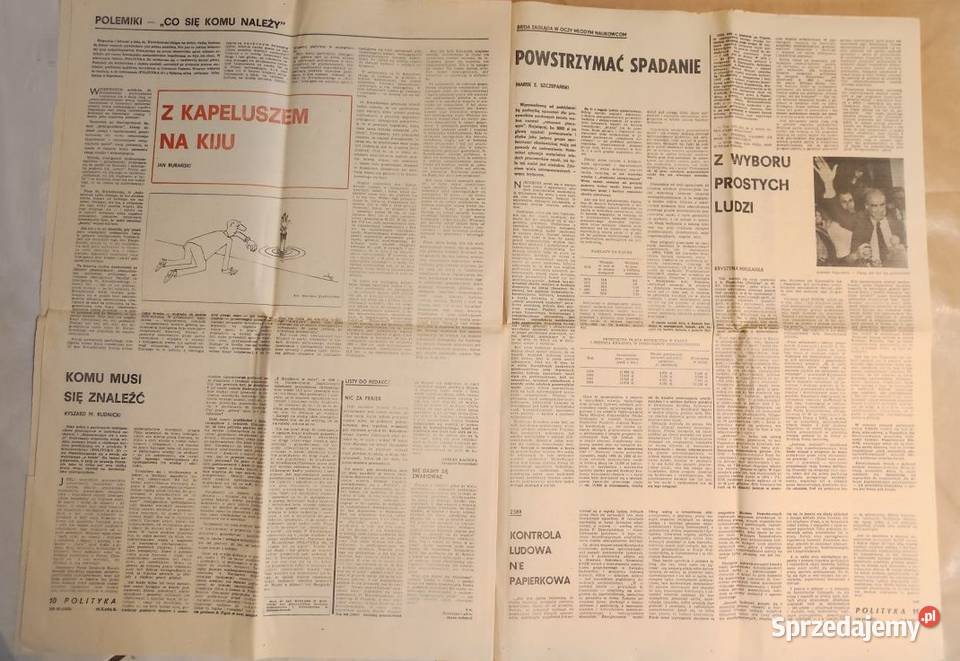 Polityka gazeta czasopismo 1984 42 1433 vintage Kielce