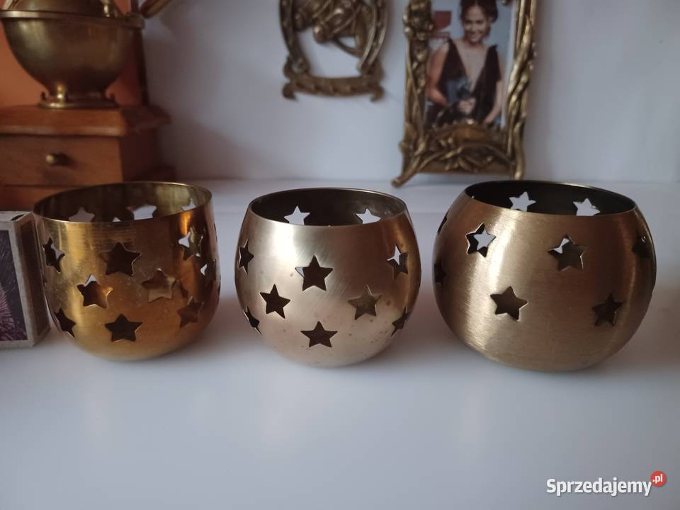 Piękne lampiony Mosiądz Kolekcja Poznań sprzedam