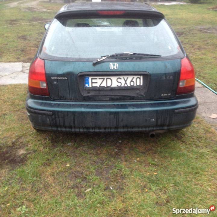 Honda Civic 14 is 1996 OC i przegląd ważne welurowa tapicerka Civic Zduńska Wola