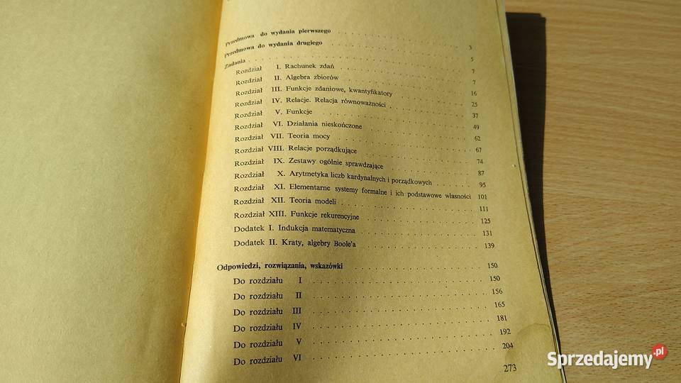 Elementy logiki i teorii mnogości w zadaniach pomorskie sprzedam