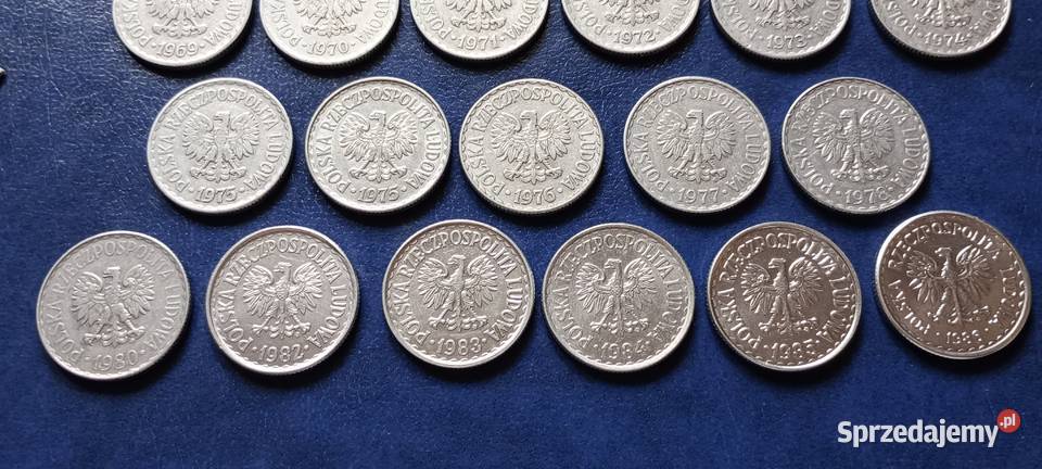 Stare monety 1 złoty Zestaw 23 monet PRL Polska sprzedam
