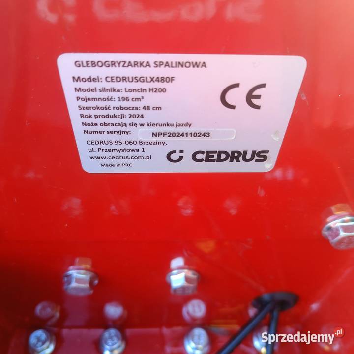 GLEBOGRYZARKA CEDRUS CEDRUS GLX480F Nowa dolnośląskie