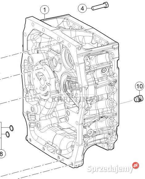Claas Axion 870 Obudowa Pośrednia Skrzyni Biegów Pozostałe Jastrzębniki
