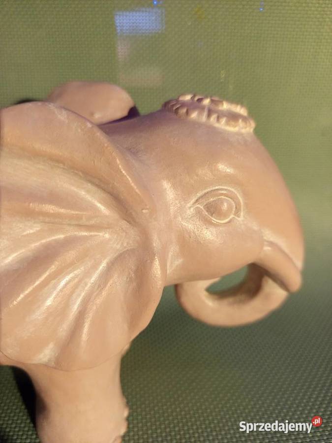 Figurka ceramiczna słonia Indyjskiego z Figurki i rzeźby Warszawa