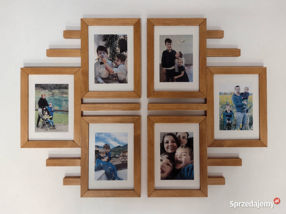 Drewniana Multirama Ramka na 6 zdjęć 15X21 zachodniopomorskie Szczecin sprzedam