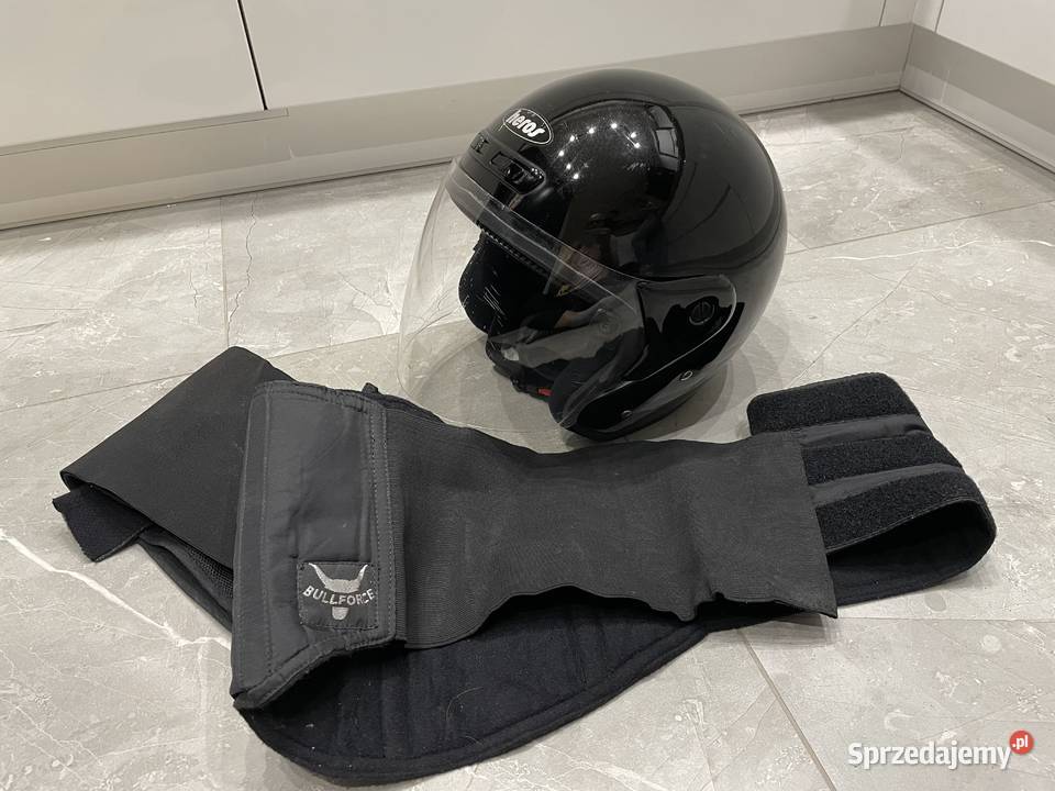 Kask Motocyklowy Czarny Pas Nerkowy kujawsko-pomorskie Inowrocław