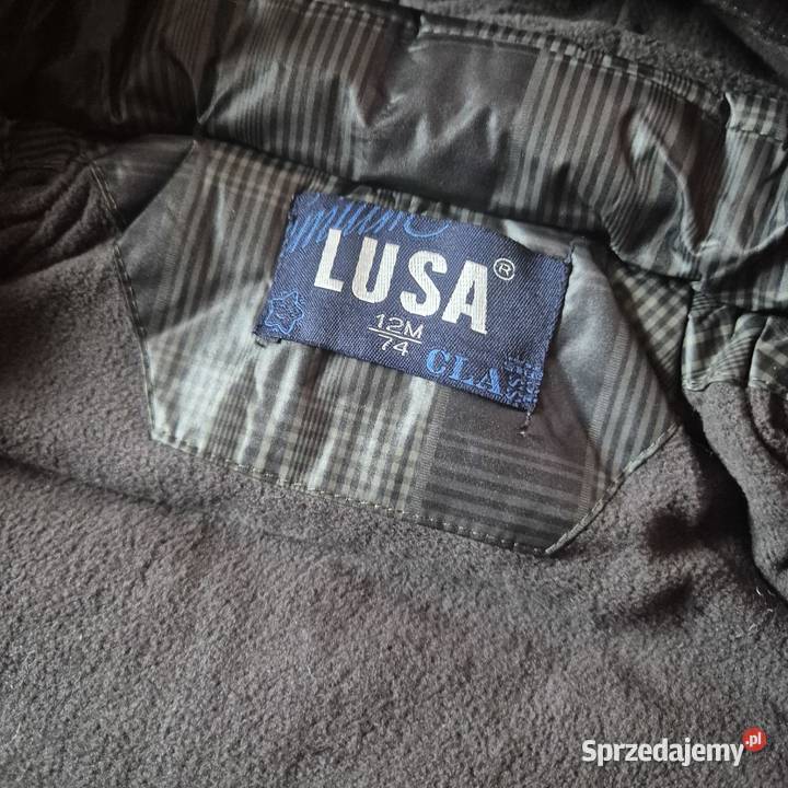 Kurteczka chłopięca w kratkę rozmiar 74 Kurtki i płaszcze Brzesko