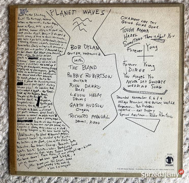 Bob Dylan Planet Waves Szczecin