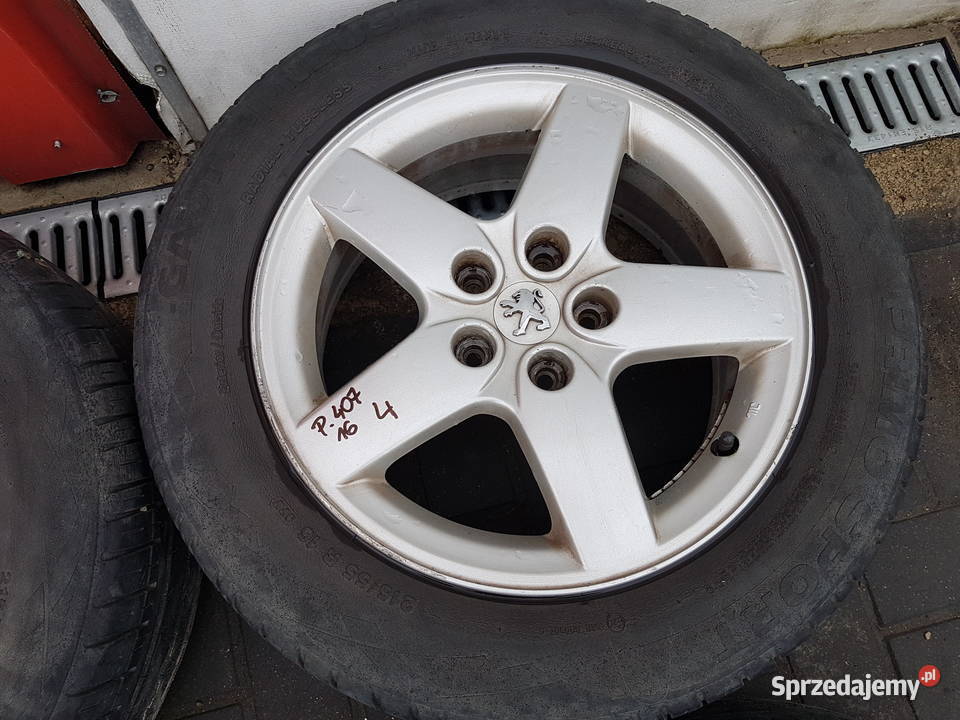 PEUGEOT 407 308 ALUFELGA 16 ALUFELGI FELGA Peugeot (oryginalne) Motoryzacja Turek