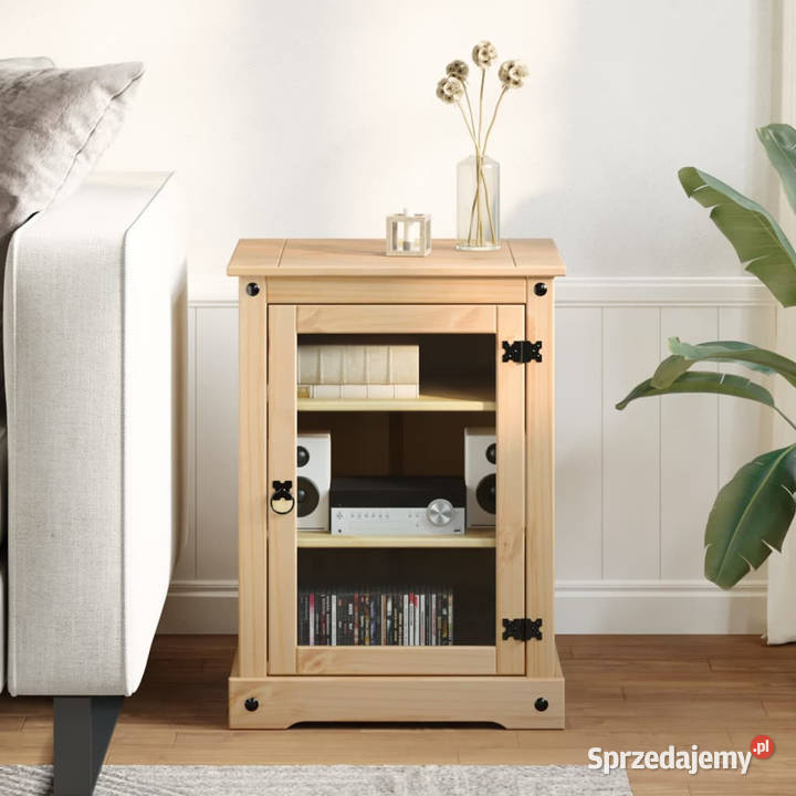 Szafka multimedialna Corona 60x50x82 lite drewno mazowieckie Warszawa