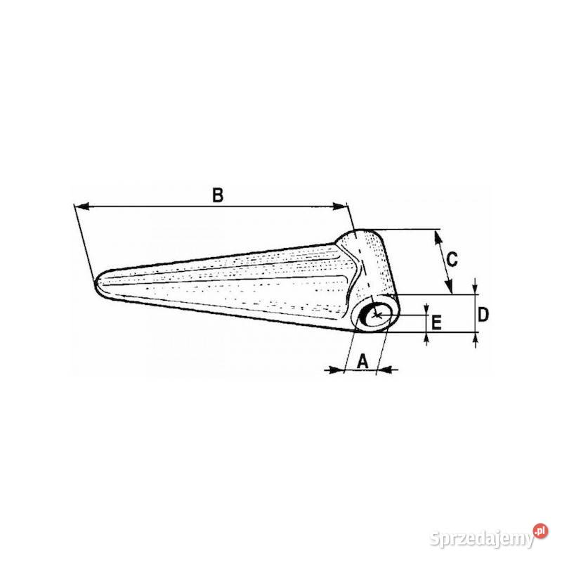 Zawias 14mm x 92mm 00594 Kamionna