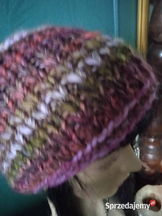 CIEPŁA CZAPKA Z GRUBEJ WEŁNY unisex Piła