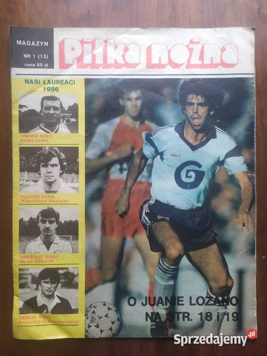 Piłka Nożna Magazyn rocznik 1987 kompletny Łódź