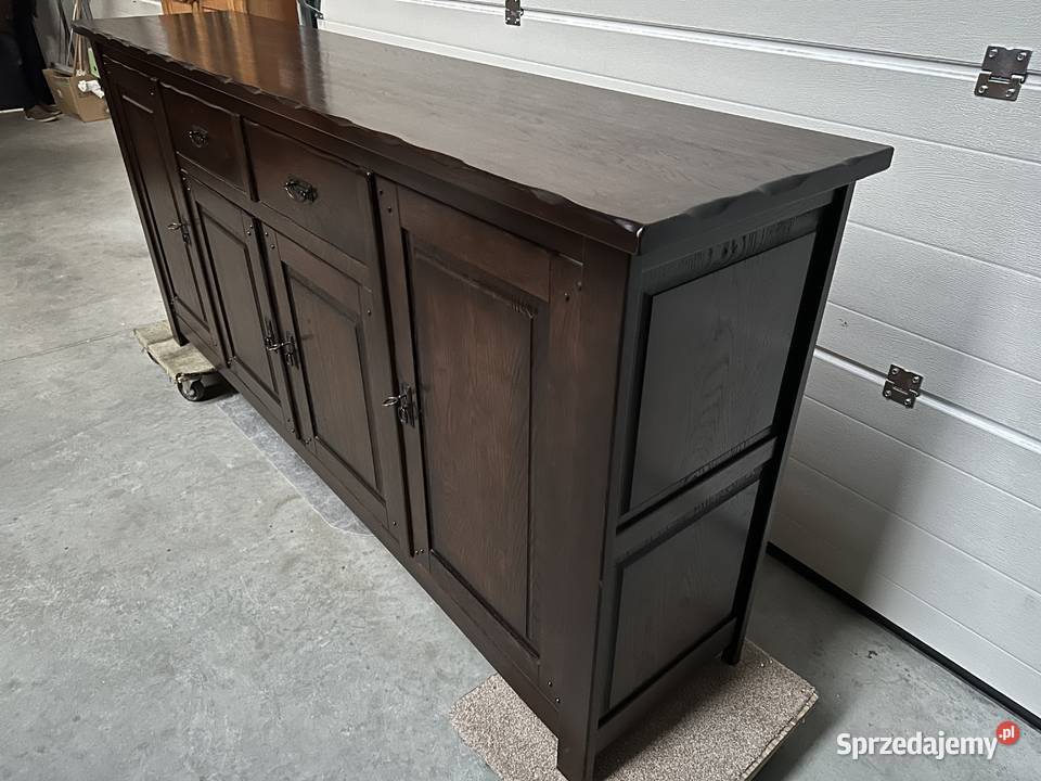 Masywna duża dębowa komoda 235