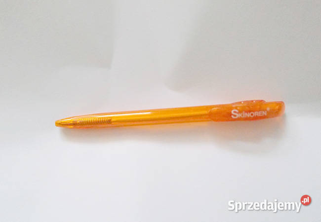 plastikowy długopis przezroczysty pomarańczowy Biuro Szczecin
